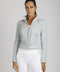 Classic Leather Mesh Moto Jacket - Pearl Blue