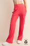 BUTTER STRAIGHT LEG CARGO PANTS FLAMINGO PINK