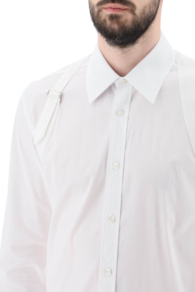Harness Shirt In Stretch Cotton - White