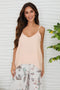 Adjustable Strap Linen Tank Top