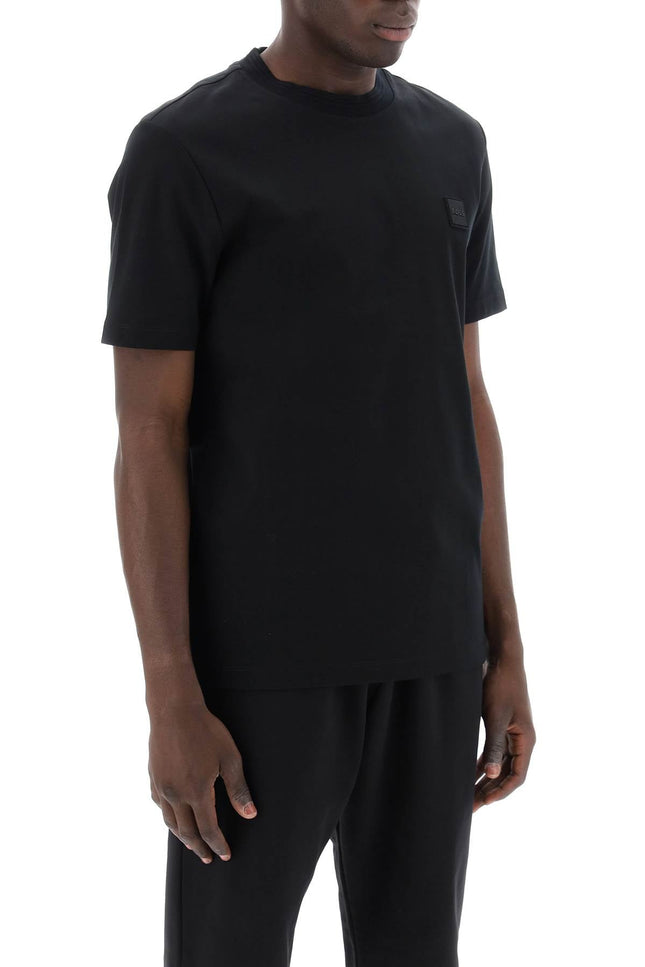 Regular Fit T-Shirt With Patch Design - Black