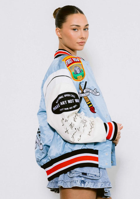 Pen & Brush Art Dept. Varsity Jacket-Vibrant M.i.U-XS-Urbanheer