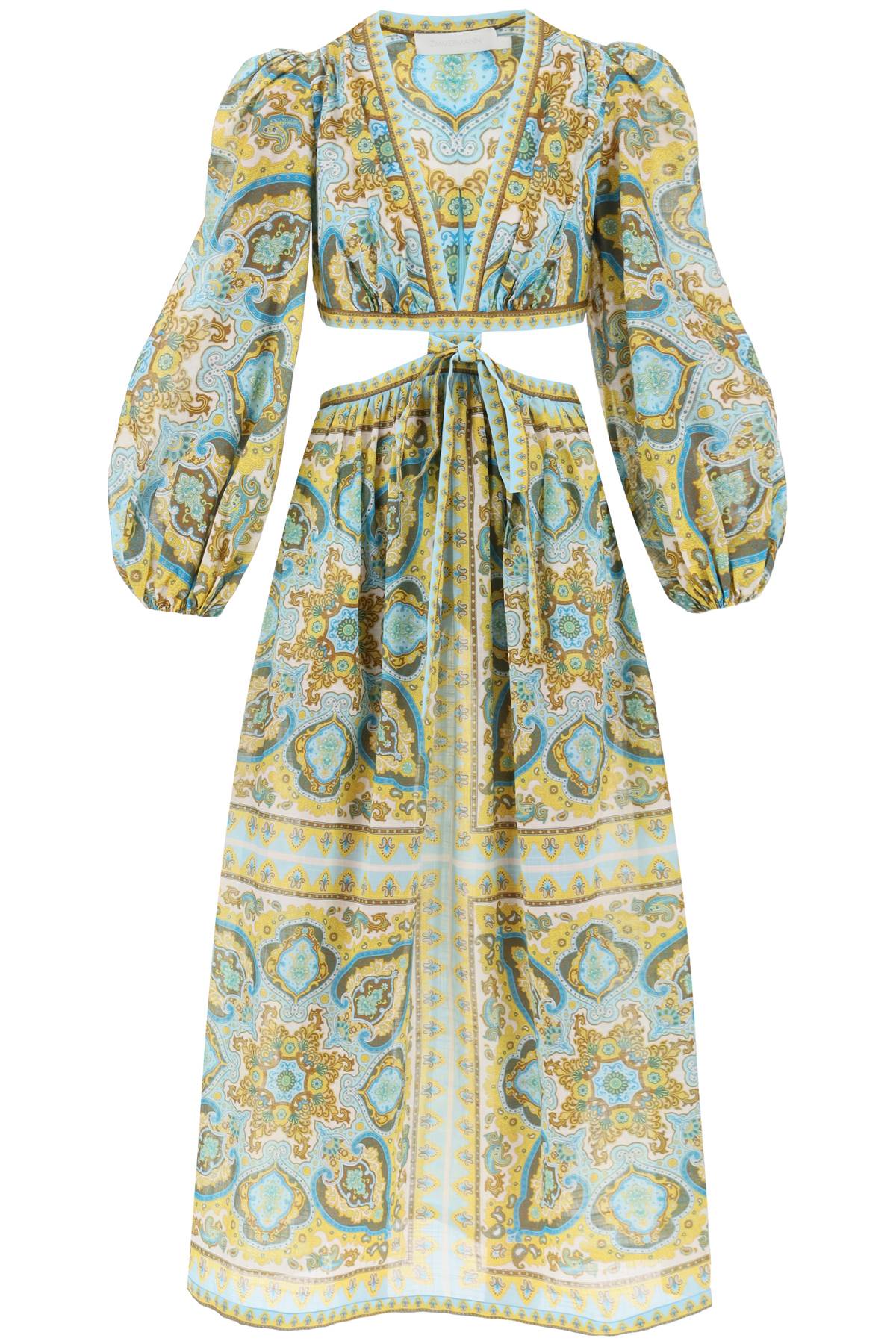 Zimmermann 'Halcyon' Midi Dress In Paisley Cotton – Urbanheer