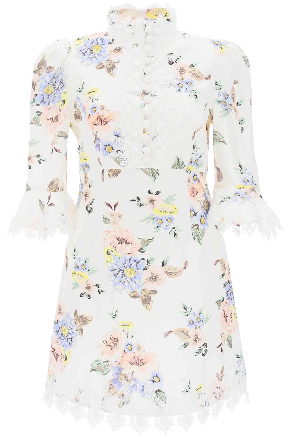 Zimmermann Applique Linen Mini Dress Zimmermann Applique Linen Mini Dress