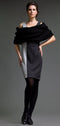 Sleeveless Two Tone Knit Dress-Conquista-42-Urbanheer
