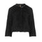 Bolero With Leather Look Detail-Conquista-36-Urbanheer