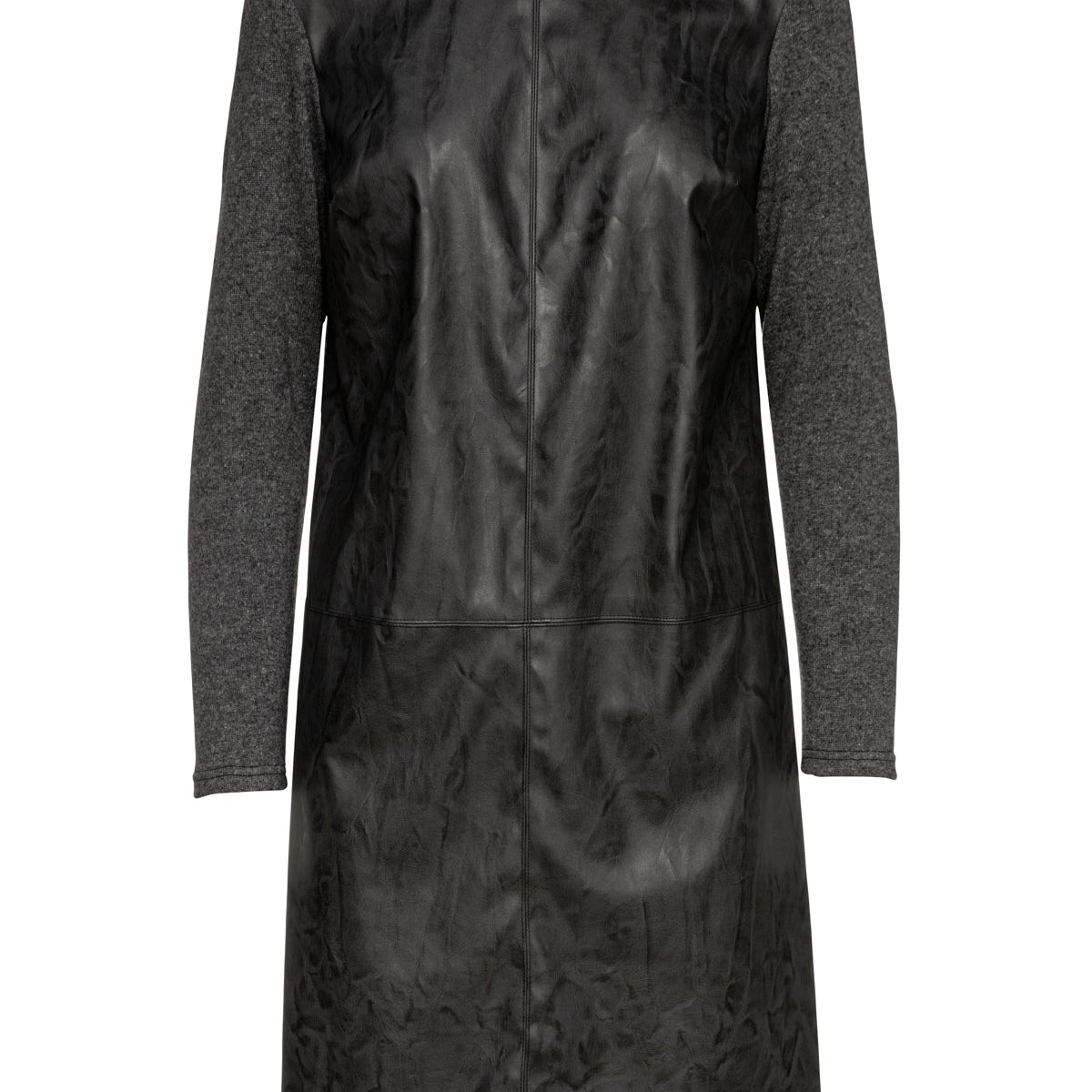 Conquista Women's Woven Faux Leather Dress
