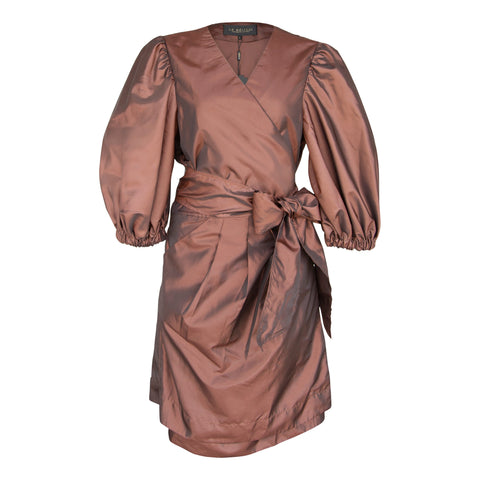 Power Bordeaux Red Wrap Dress-Le Réussi-M-Bordeaux-Urbanheer