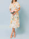 French Countryside Woven Midi Dress.-FLYING TOMATO-S-Urbanheer