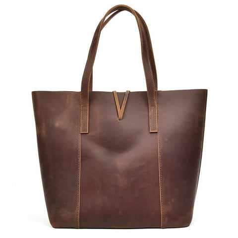 The Taavi Tote | Handcrafted Leather Tote Bag-STEEL HORSE LEATHER-Urbanheer