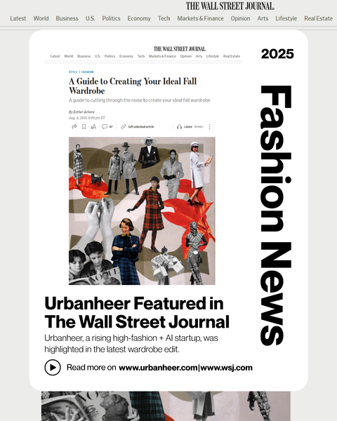 Urbanheer Featured in The Wall Street Journal’s Wardrobe Guide
