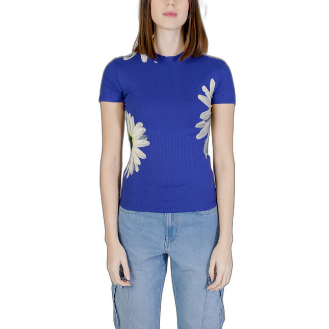 Desigual Women T-Shirt-Clothing T-shirts-Desigual-blue-XS-Urbanheer