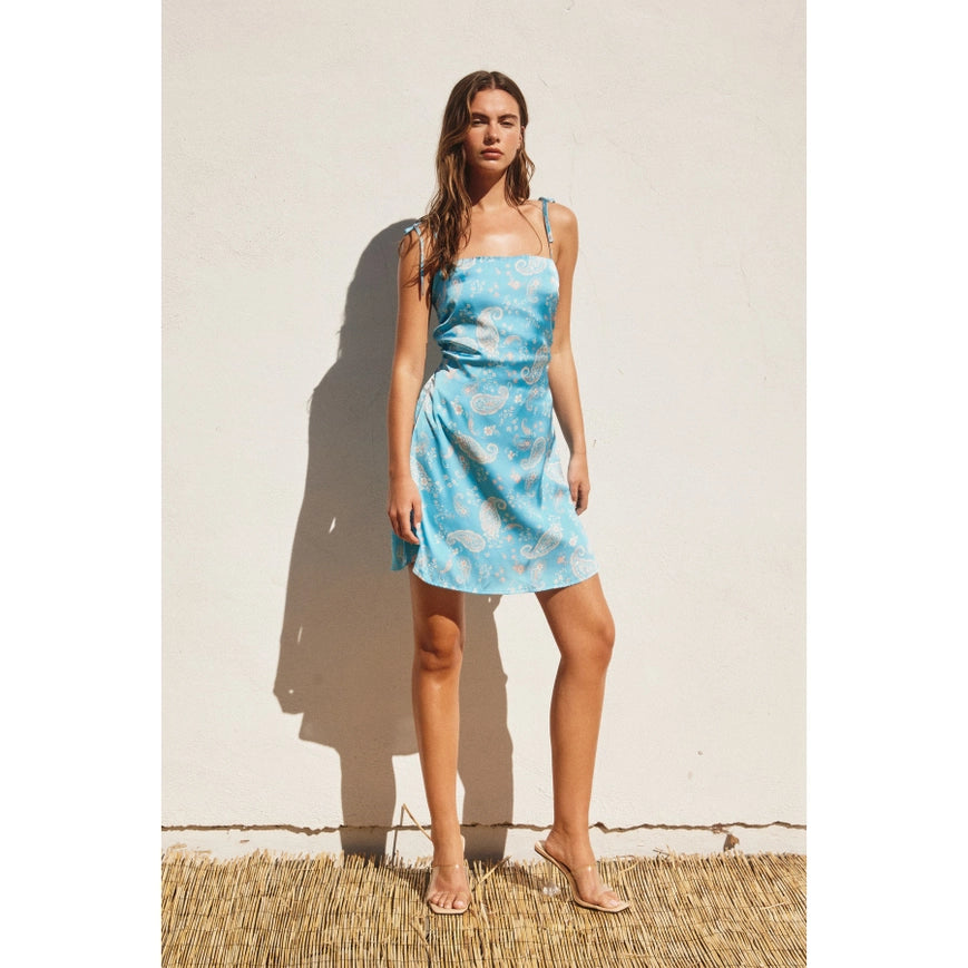 Clearwater Ruched Mini Dress-Dress-Dress Forum-S-SKY BLUE-Urbanheer