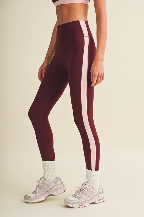 Side Contrast Block Legging