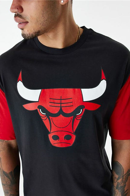 Men’s Short Sleeve T-Shirt New Era NBA Colour Insert Chicago Bulls Black-Sports | Fitness > Sports material and equipment > Sports t-shirts-New Era-Urbanheer