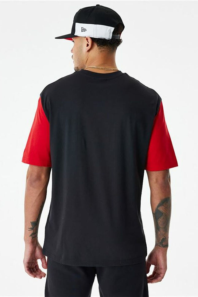 Men’s Short Sleeve T-Shirt New Era NBA Colour Insert Chicago Bulls Black-2