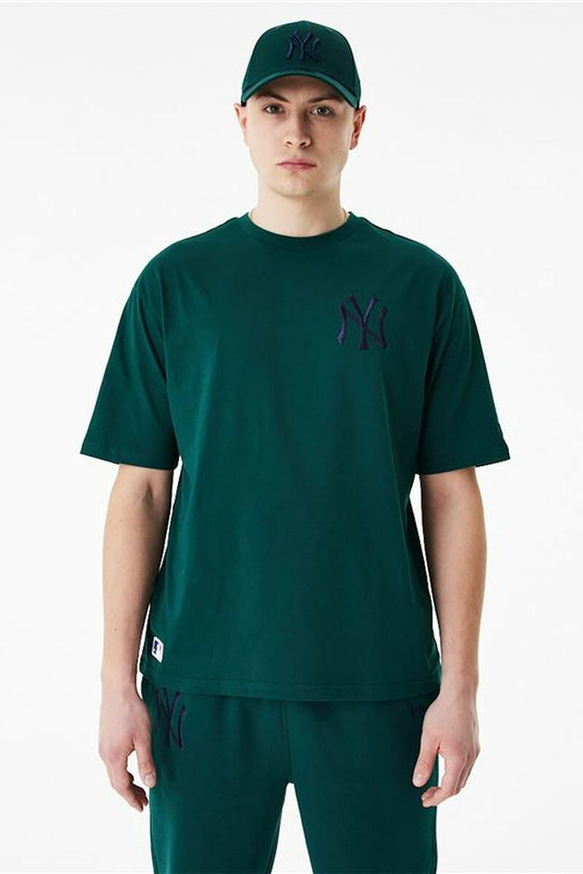 Men’s Short Sleeve T-Shirt New Era League Essentials New York Yankees Dark green-7