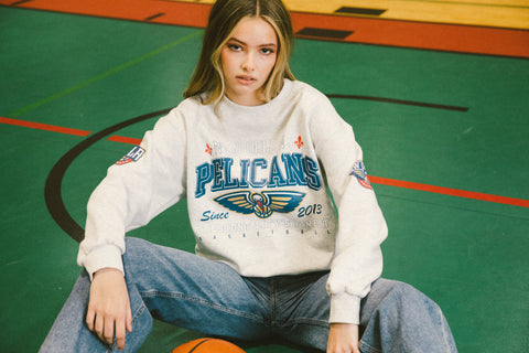 New Orleans Pelicans Crewneck-crewnecks-Qore-M/L-Urbanheer