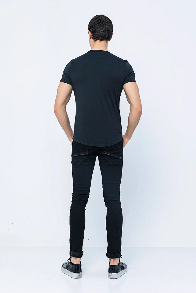 Rt Lux Black T-Shirt-Clothing - Men-Ron Tomson-Urbanheer