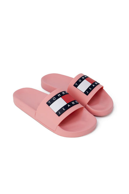 Tommy Hilfiger Jeans Women Slippers-Shoes Slippers-Tommy Hilfiger Jeans-pink-36-Urbanheer