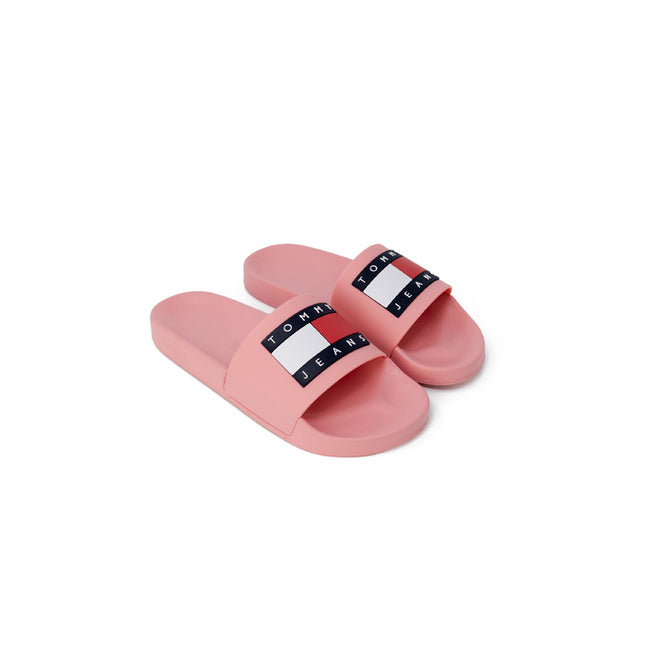 Tommy Hilfiger Jeans Women Slippers-Shoes Slippers-Tommy Hilfiger Jeans-pink-36-Urbanheer