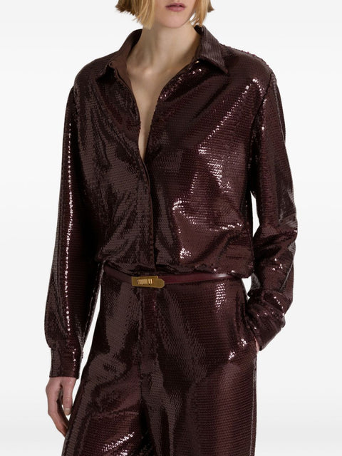 032C Alberta Ferretti Shirts BROWN