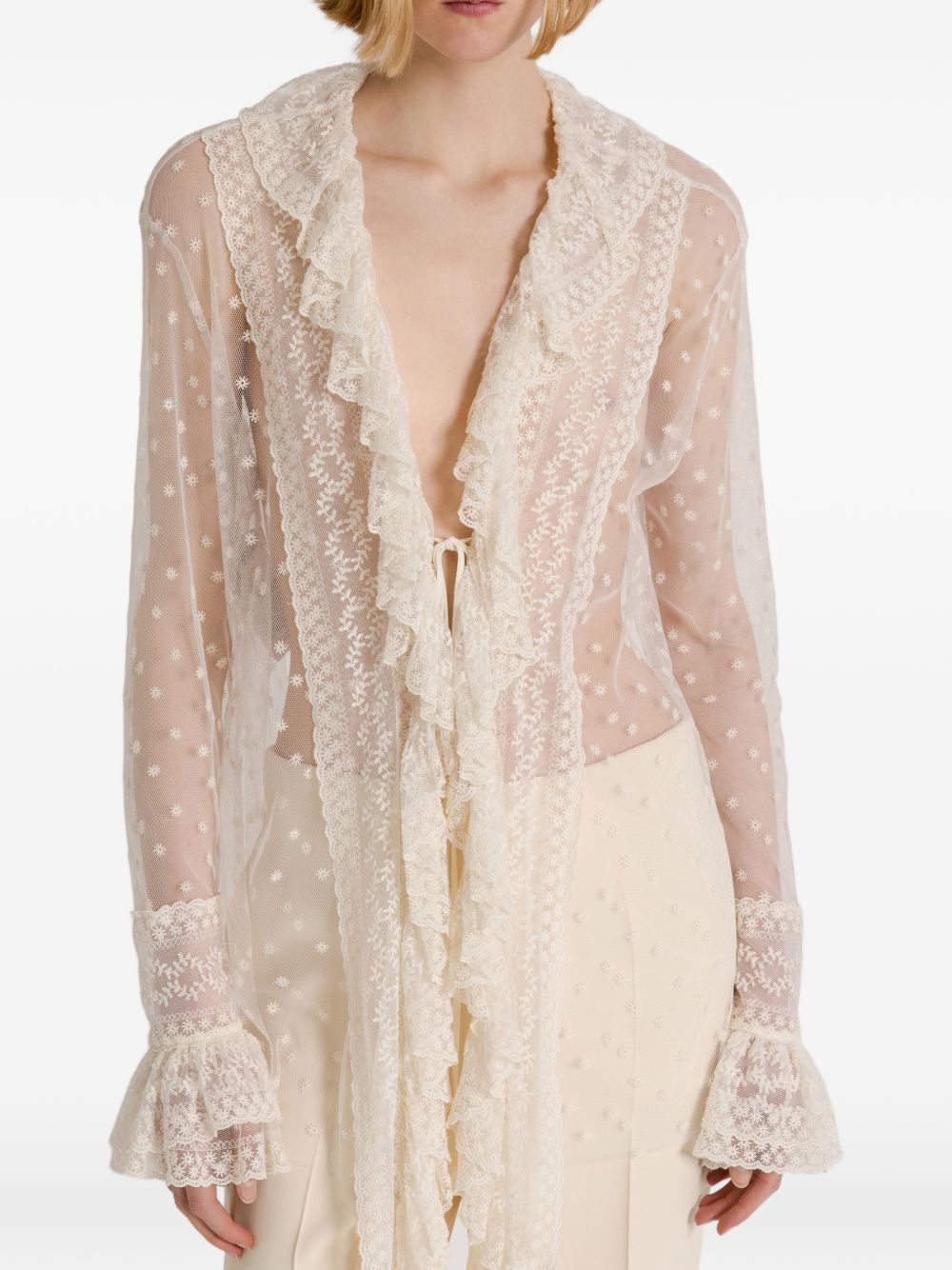 032C Alberta Ferretti Shirts WHITE