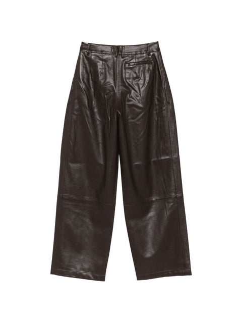 032C Jeva faux leather trousers