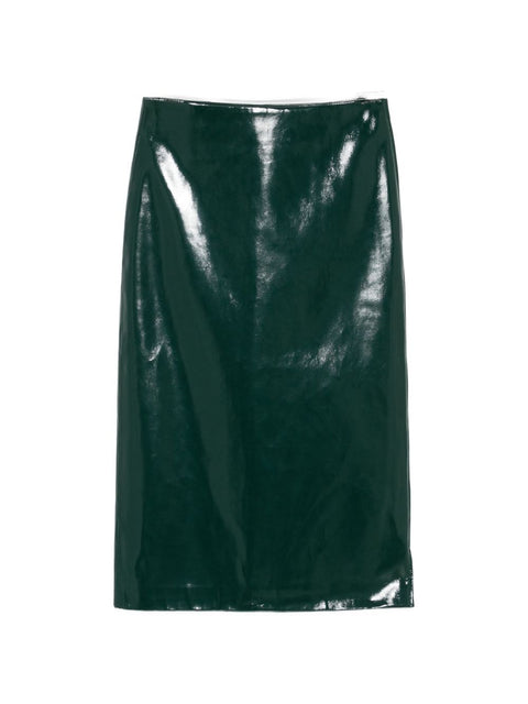 032C Samantha faux leather skirt