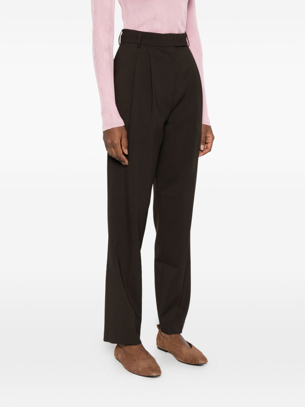 032C THE FRANKIE SHOP Trousers BROWN