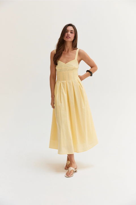 Valerie Bustier Fit and Flare Dress