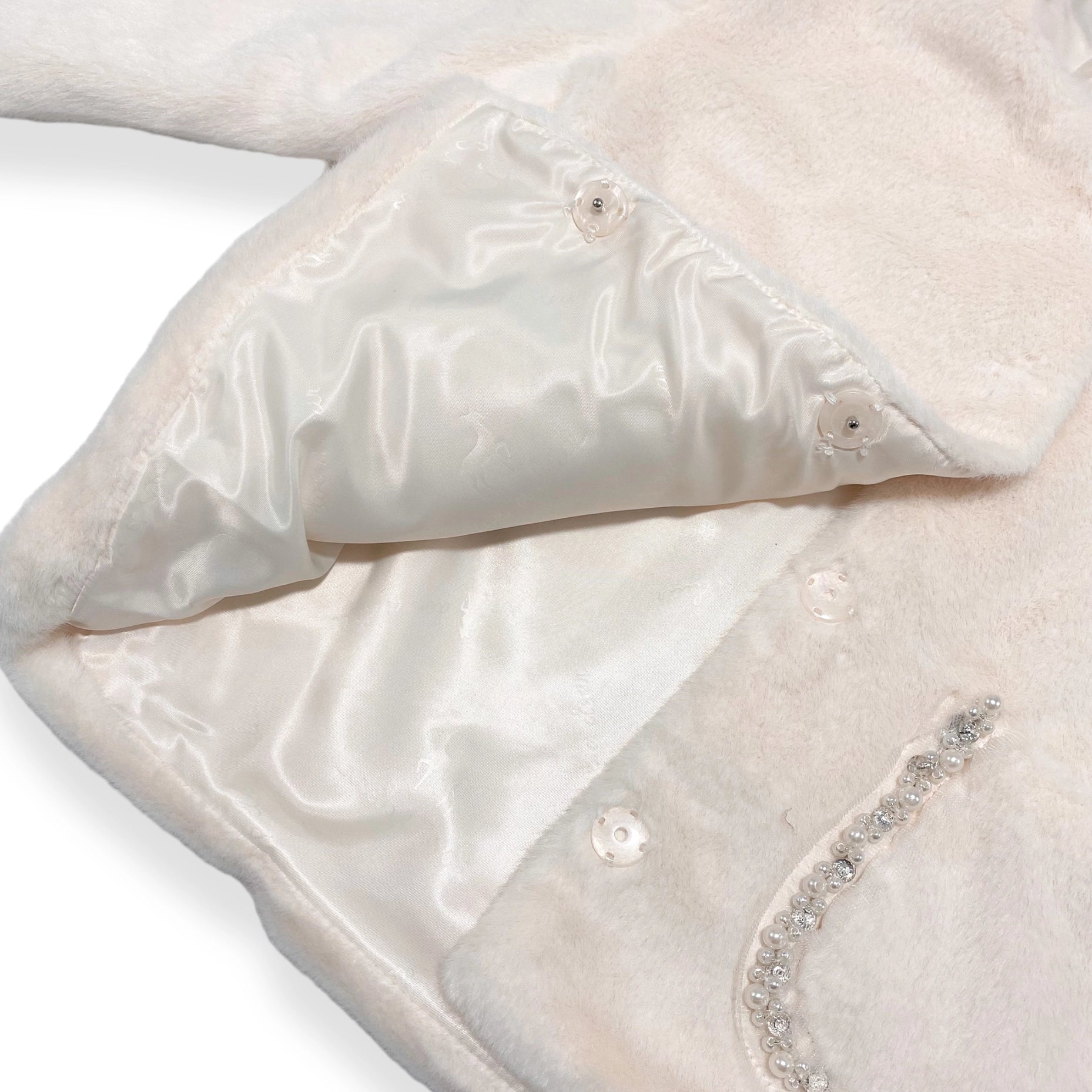 Embellished Trim Furry Jacket-doe a dear-2T-Urbanheer