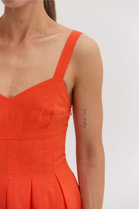 Valerie Bustier Fit and Flare Dress