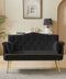 BLACK 2 SEATER SOFA