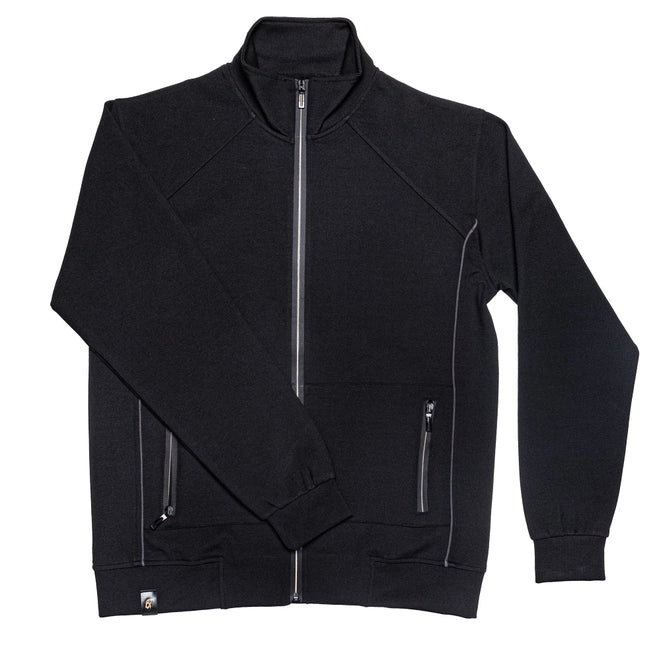 Full Zip Track Jacket - Black-Jacket-Eight X-XL-Urbanheer