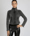 Denim Moto Jacket - Charcoal