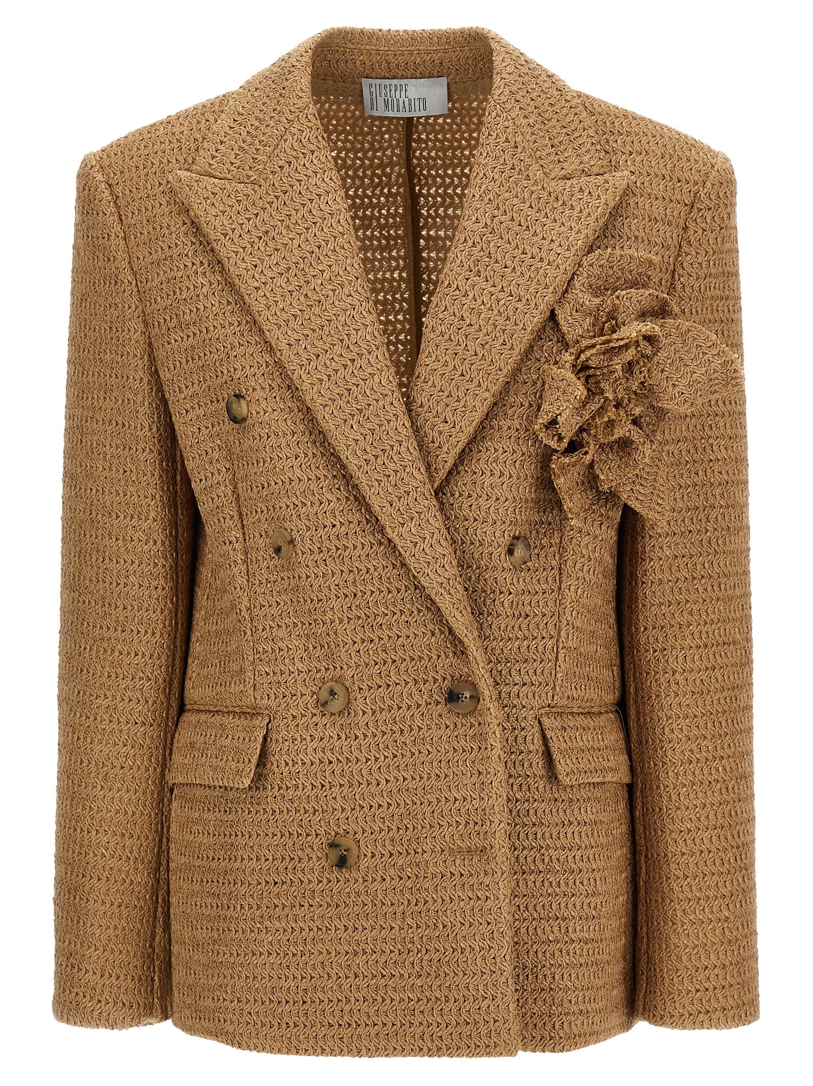 Giuseppe Di Morabito Braided Raffia Blazer