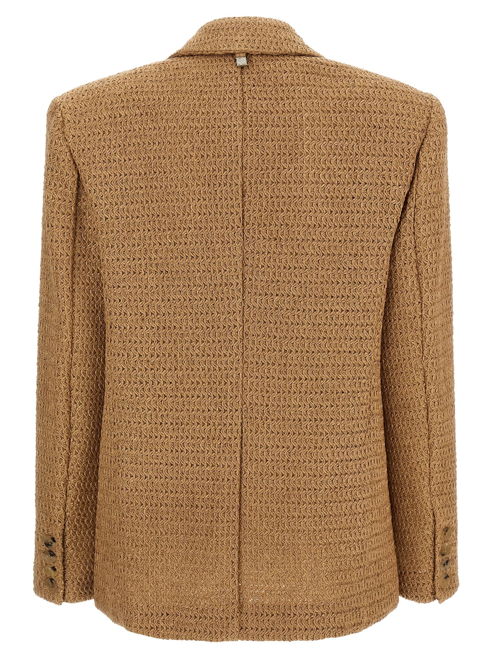 Giuseppe Di Morabito Braided Raffia Blazer