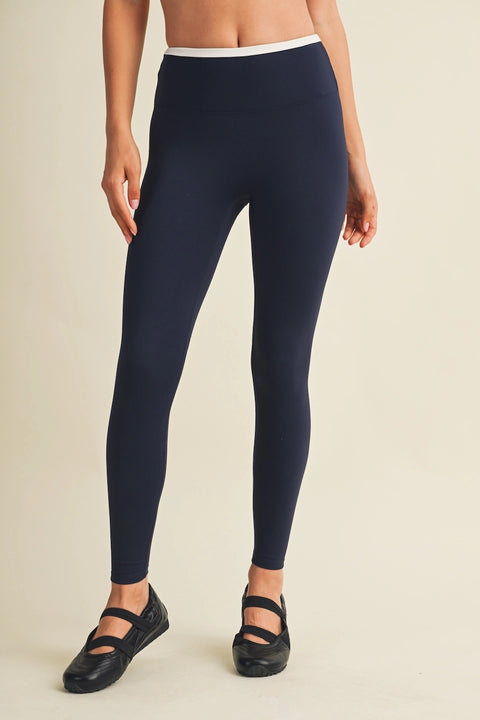 Contrast Binding Legging