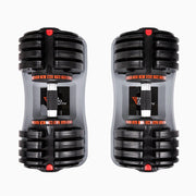 Powerdyne Adjustable 80Lbs Dumbbell - Coal (Pair)-Dumbbell-Nonzero Gravity-20 Iron Weight Plates-Urbanheer