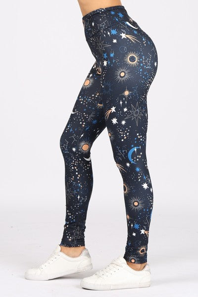 Galaxy Print Legging-LA Soul-S-Urbanheer