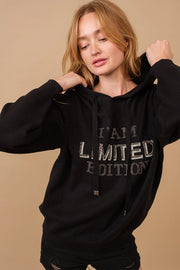 I Am Limited Edition Soft Hoodie Sweater Black-Sweater-Blue B-BLACK-S-Urbanheer