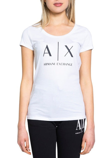 Armani Exchange Women T-Shirt-Clothing T-shirts-Armani Exchange-white-L-Urbanheer
