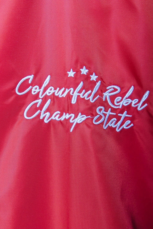 Felicia Satin Bomber | Red-Colorful Rebel-Red-S-Urbanheer