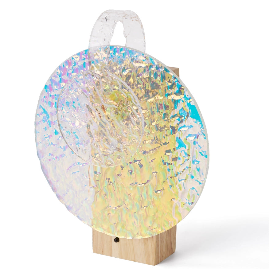 Rechargeable Rgb Rotating Crystal Projection Table Lamp-Home | Garden > Decoration and Lighting > Lamps-EP Design Lab-7.7" x 3" x 10.7"-Urbanheer