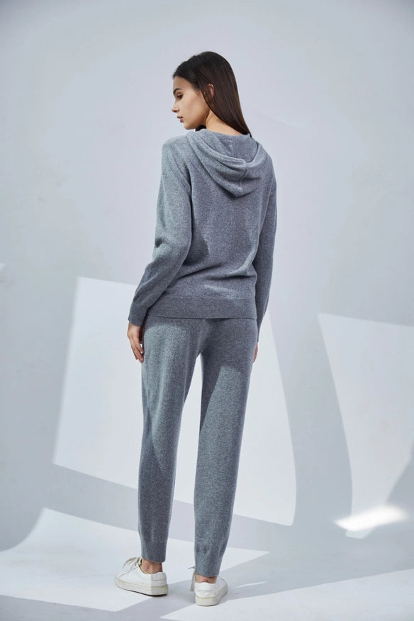 Cashmere Full-Zip Hoodie-Hoodie-Pissenlit-Heather Grey-S-Urbanheer