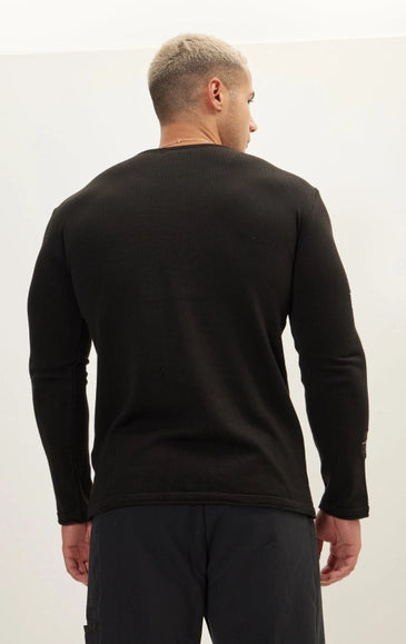 Distorted Sweater - Black-Ron Tomson-Urbanheer