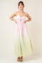 Wrinkled Ombre Maxi Dress-Dress-Fore Collection-Pink/Lime Ombre-S-Urbanheer