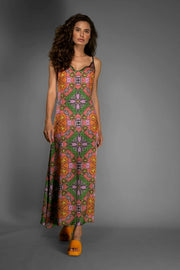 Super Soft Orange Floral Slip Maxi Dress-Nuvula-XXS-Urbanheer