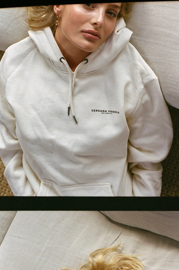 Organic Cotton Hoodie Beige-Hoodie-Gergana Ivanova-L-Urbanheer